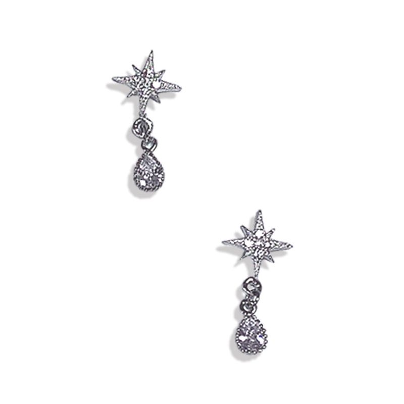 star drop earrings