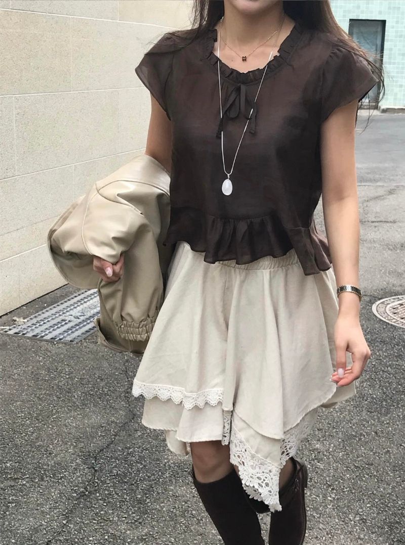 tテーブルカッティングパンチング&レースミディsk