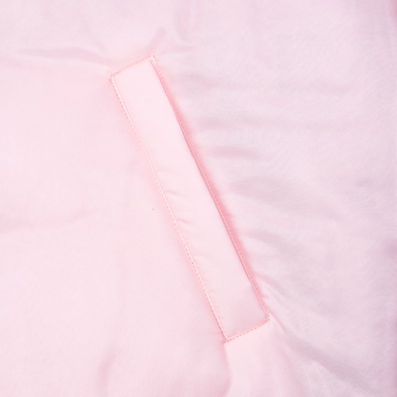 [UNISEX] Reversible "WORLD PEACE" Padded Bomber Jacket (Light Pink)