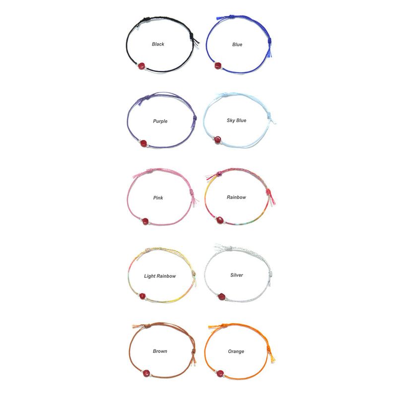 Coral Silver ball Bracelet (10color)