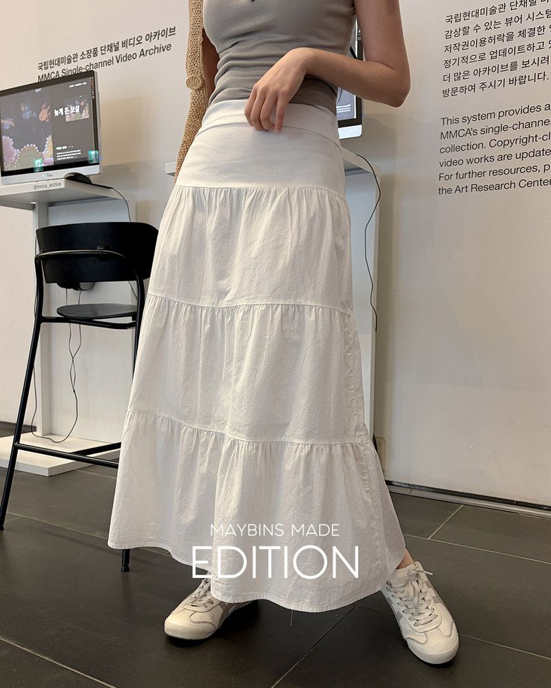[MADE] Ans cotton tiered skirt