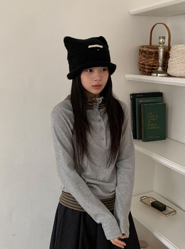 Maltane Cats Knit Beanie
