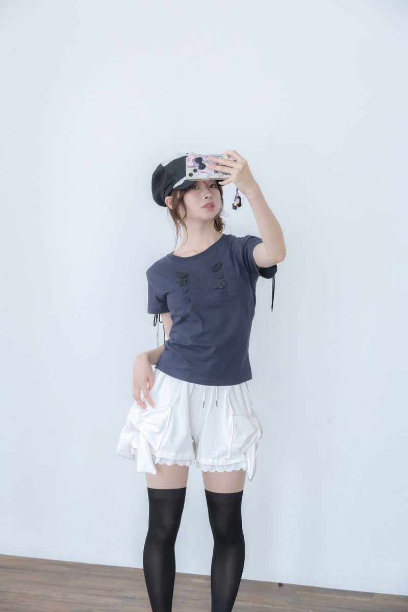 big ribbon pants(WHITE)