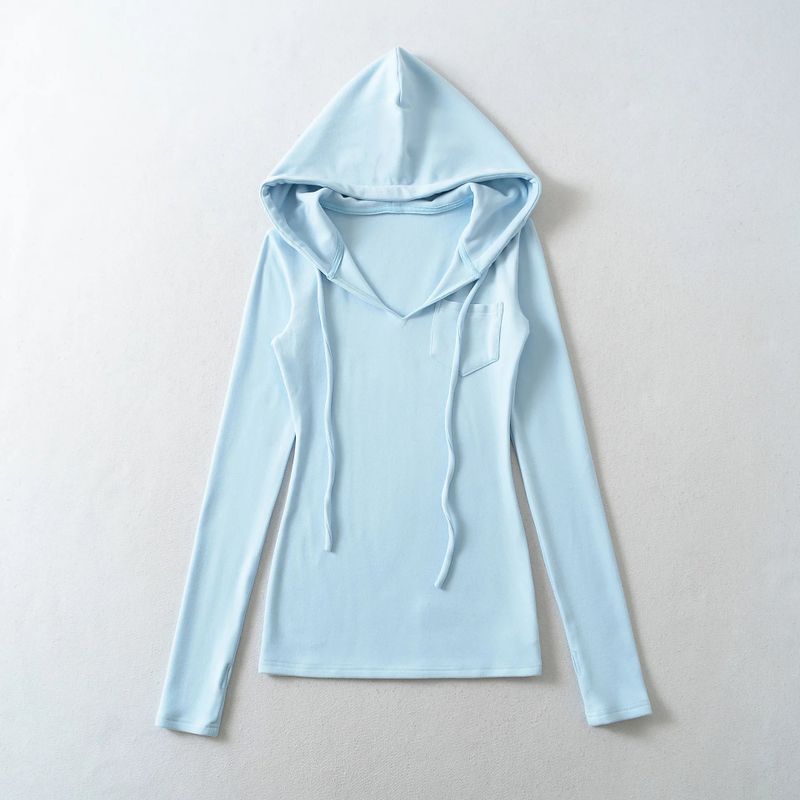 Rosie Pocket V-Neck Hood Top