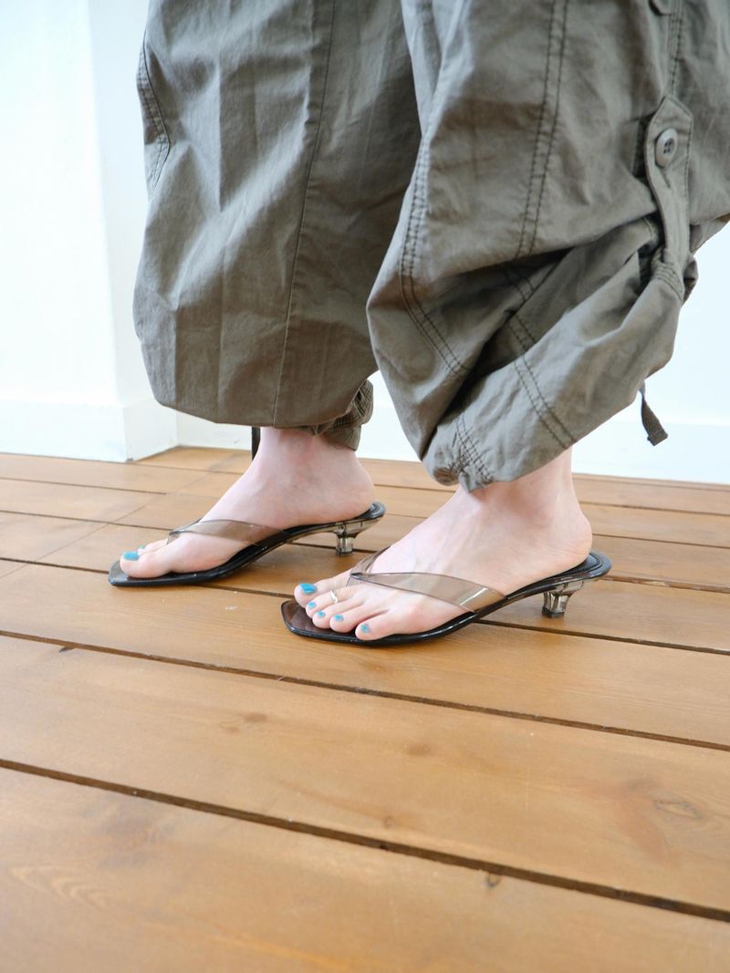 clear jelly heels