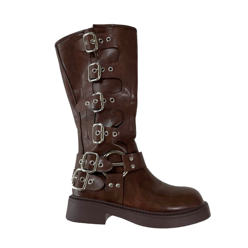 Belted boots