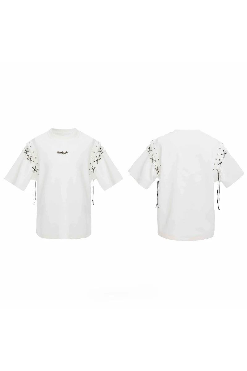 Deconstructed Strap Cutout Tee