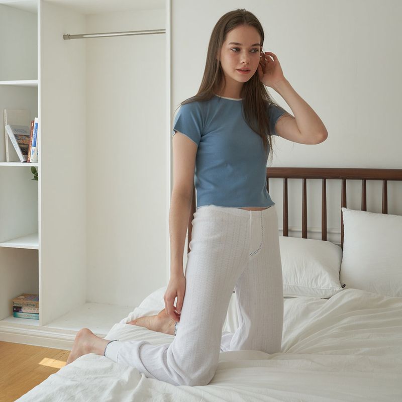 OVT-U（オーブイティーユー）の「Frill Pantaloons Jogger Pants (2color)（Pants）」