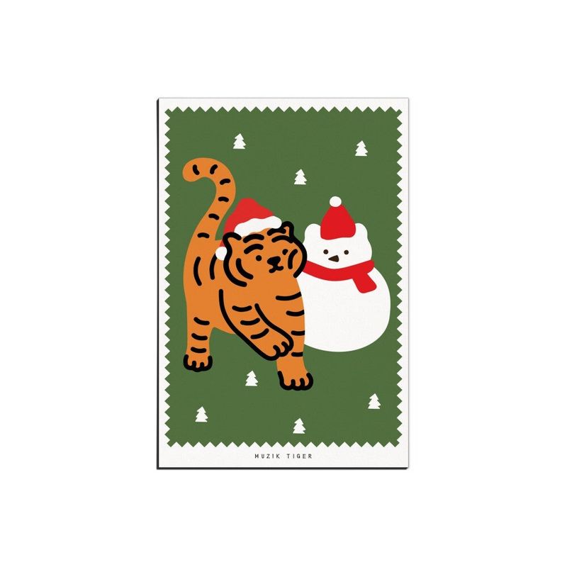 MUZIKTIGER(ムジークタイガー)の「WINTER FRIENDS TIGER POST CARD(Smartphone Accessories)」