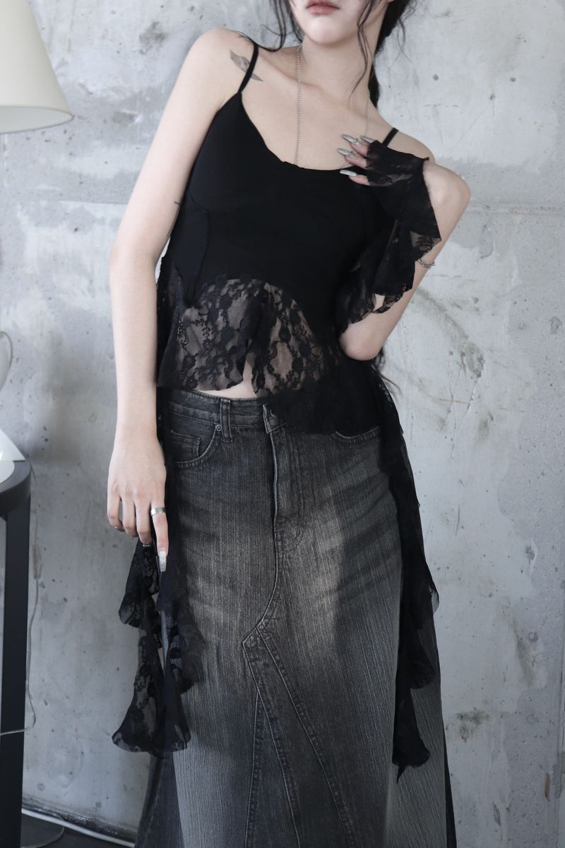 freesia lace sleeveless (2color)