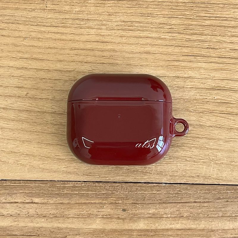 allthesamestudio（オールザセイムスタジオ）の「burgundy glossy airpods case（Smartphone Accessories）」