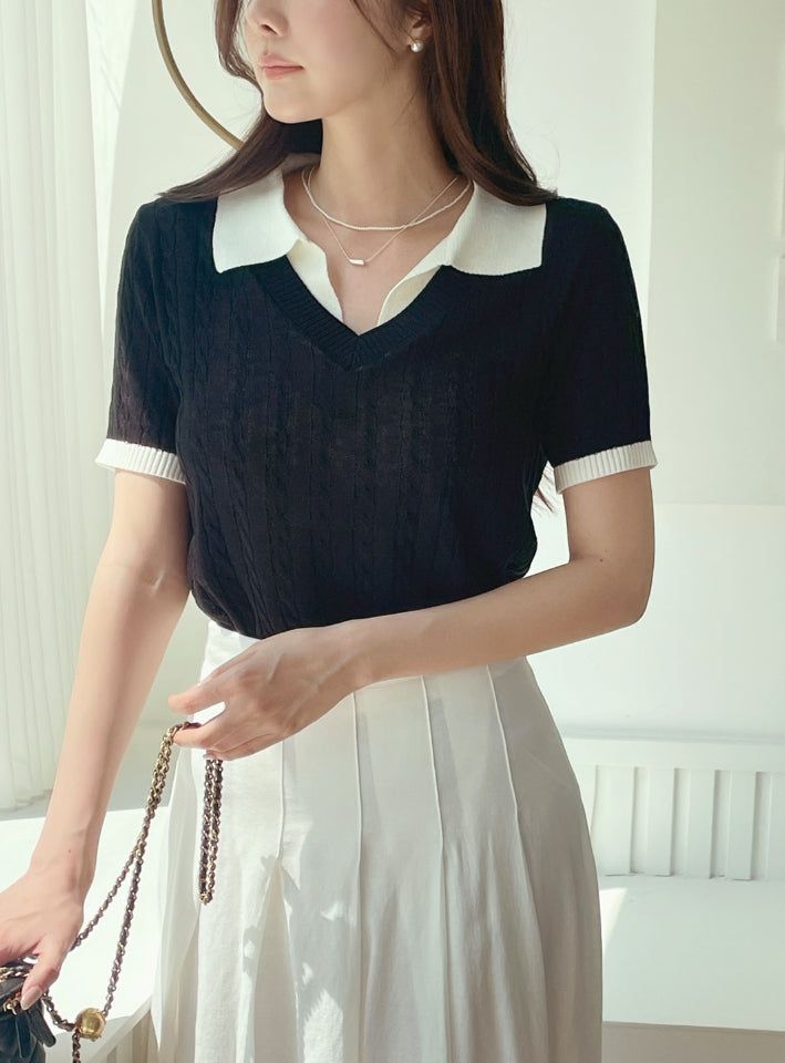 Mizel Pintuck Long Pleated Skirt