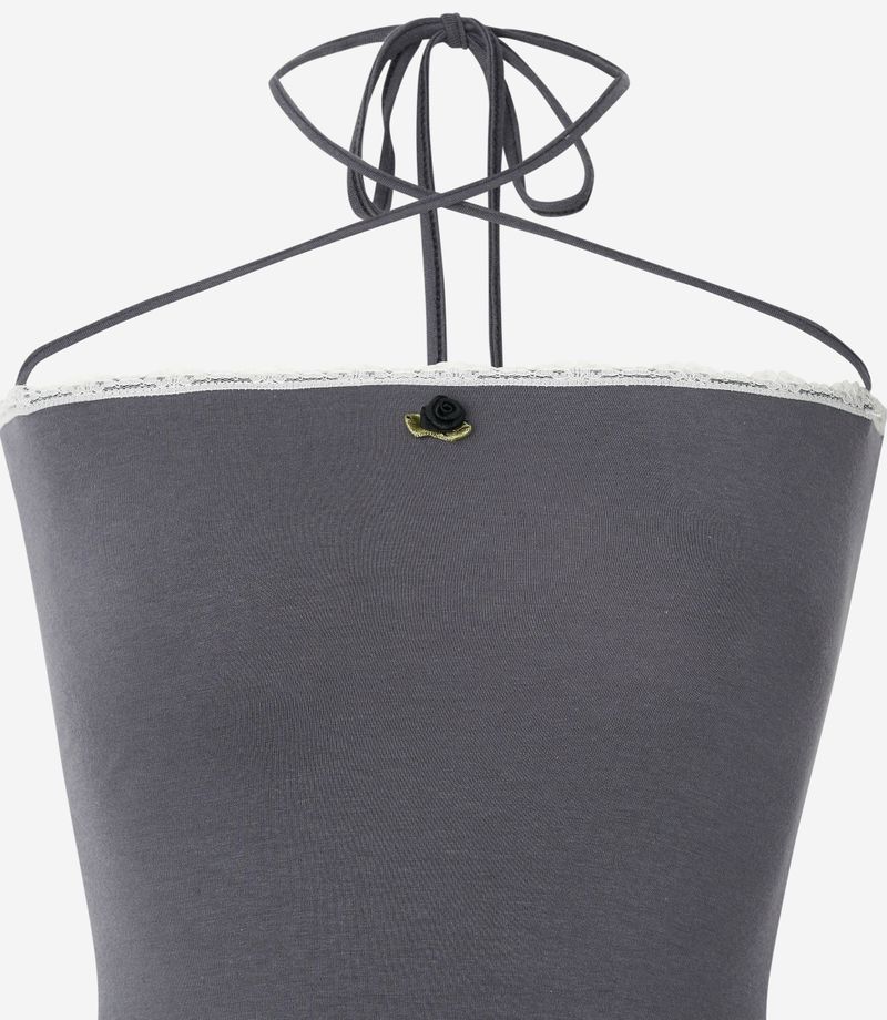 Rorà Lace Tube Top