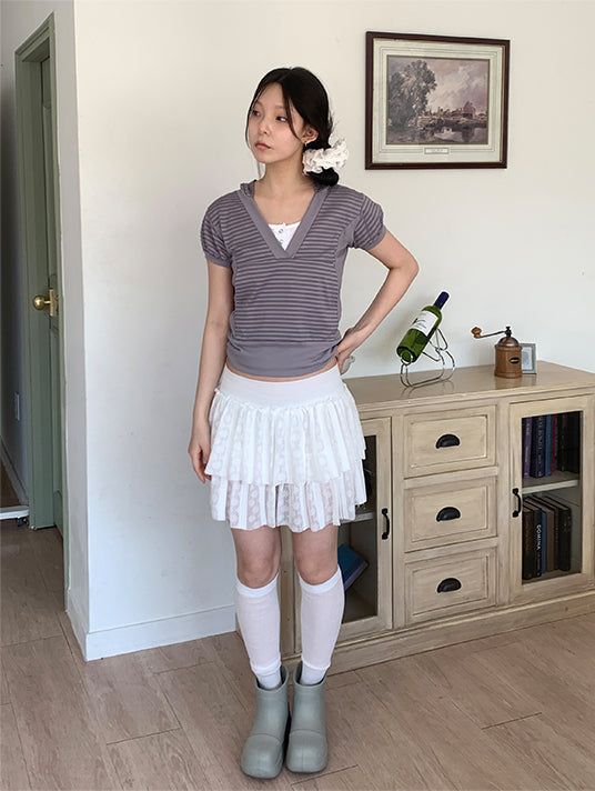 HAZY STRIPE HOODIE (2C)
