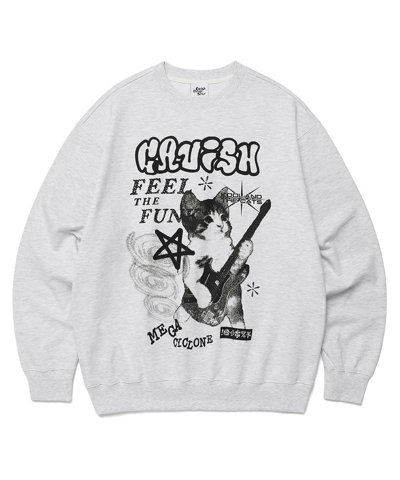 cavish（カビシ）の「MEGA CYCLONE SWEATSHIRT LIGHT GREY(CV2DFUM442A)（Tops）」
