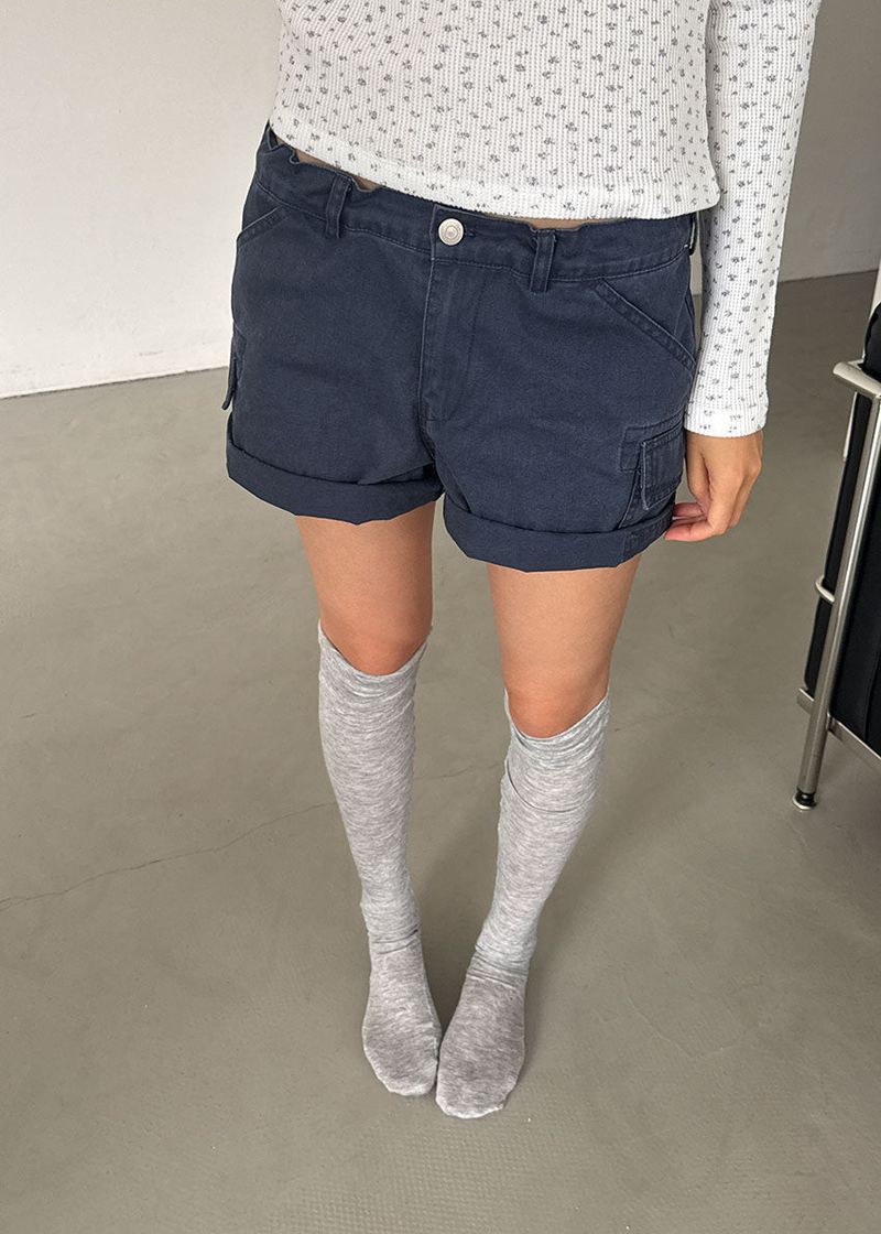 FRENCH CARGO HALF PANTS