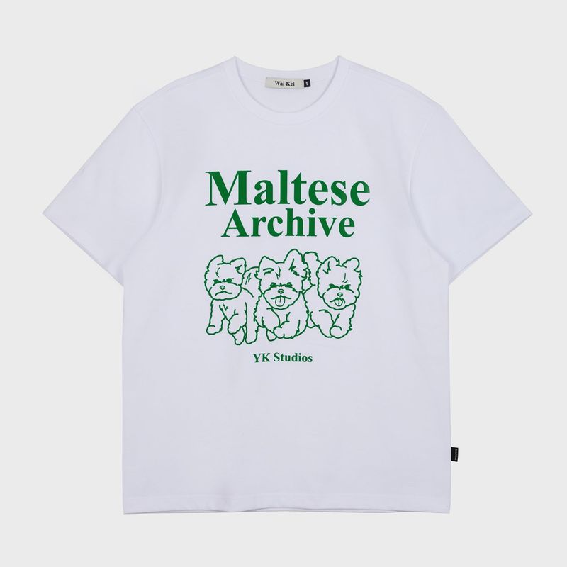 WaiKei(ワイケイ)の「Maltese archive line graphic half sleeve tshirts(Tops)」