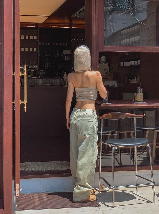 Low Cross Top Hooded Sleeveless