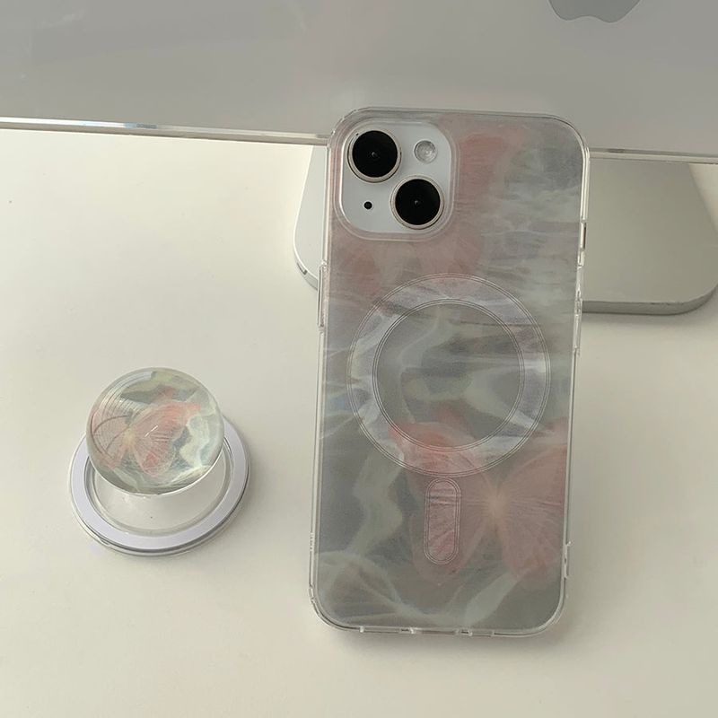 withsome（ウィズサム）の「Butterfly - Pinkish Magsafe Phone Case Bead Tok Set（Smartphone Accessories）」