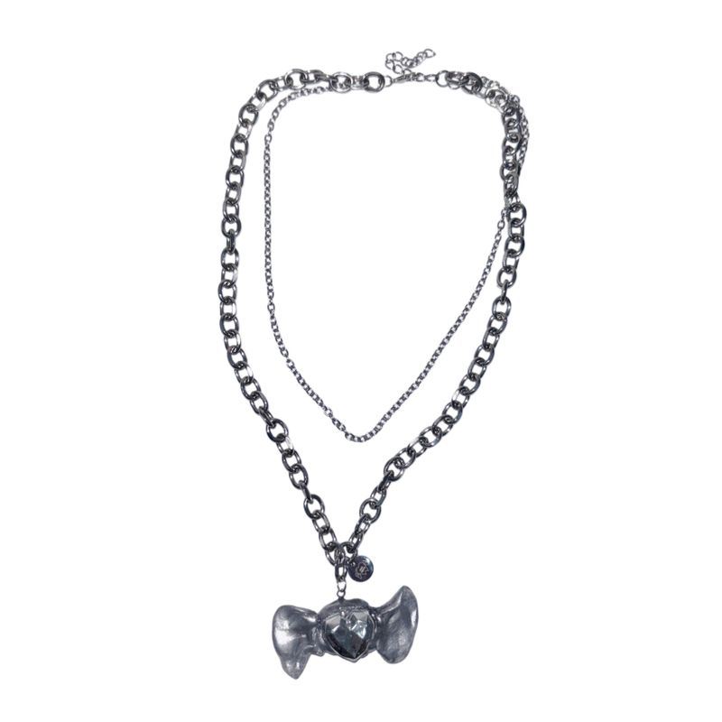 ODDiTEETH(オディティース)の「Heart Silver Candy Necklace(Accessories)」