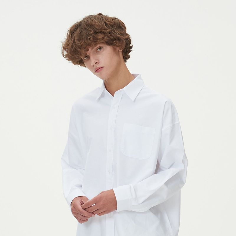 STANDARD OVER-FIT OXFORD SHIRTS_WHITE