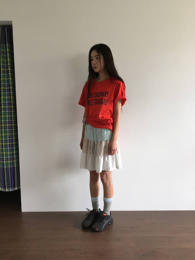 Mani patchwork skirt (2color)