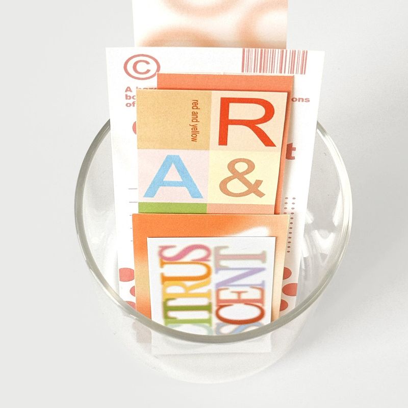 oab tone pack orange / scrap sticker set