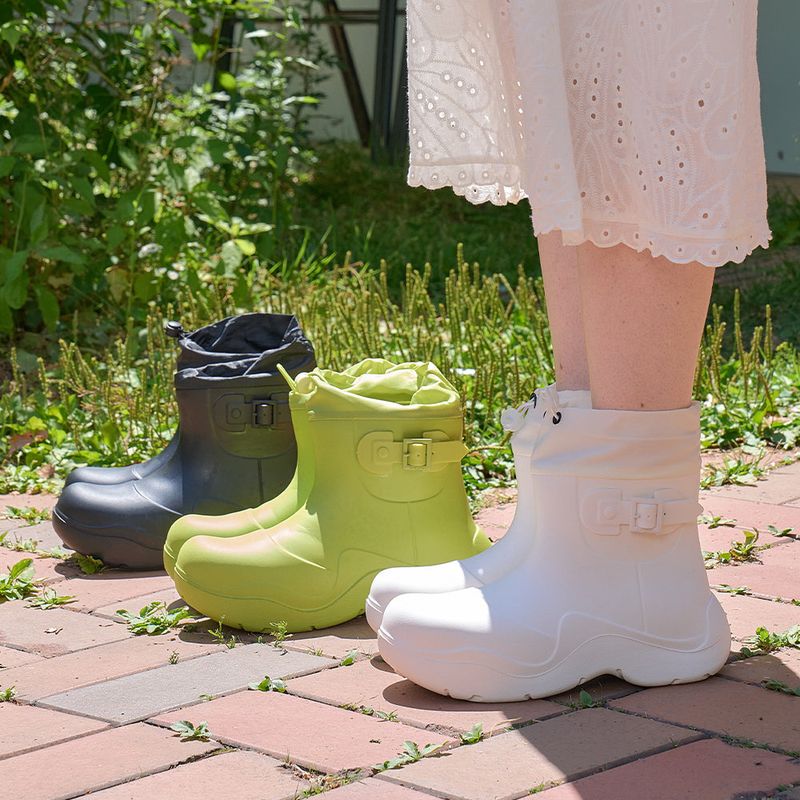 SHOEHI(シューハイ)の「Rose Belted Middle Rainboots_R0017 (3Colors)(Shoes)」