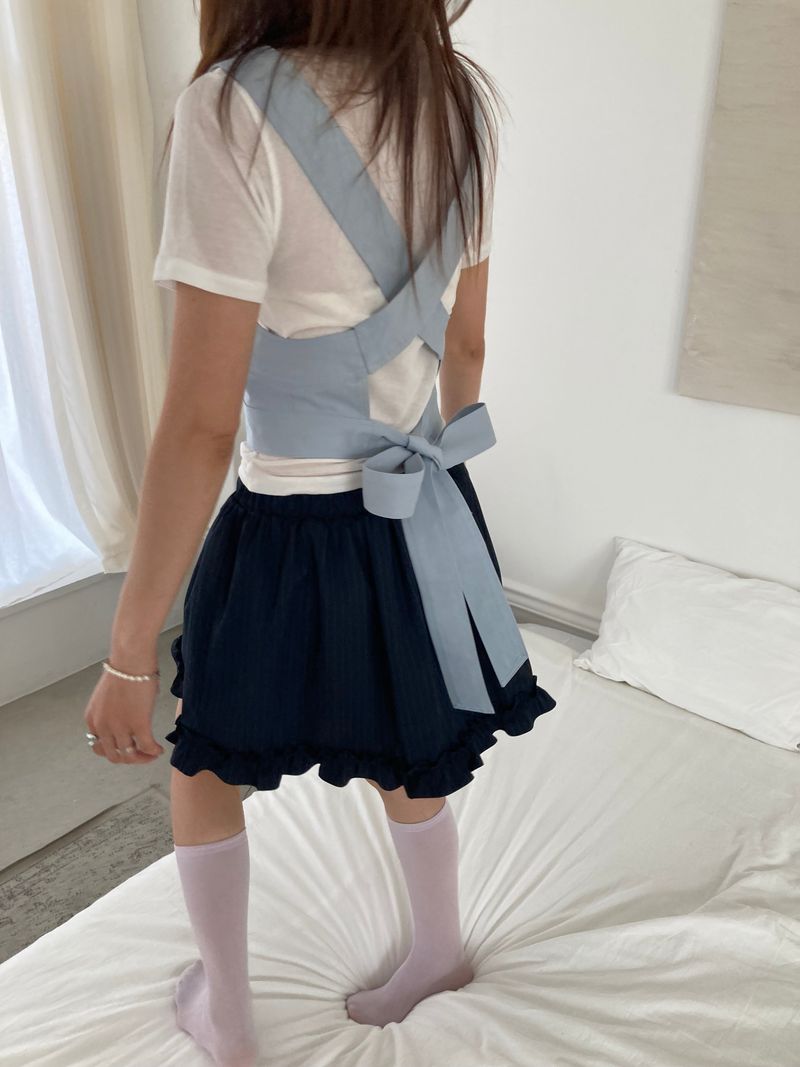 Roy Back Ribbon Cotton Bustier
