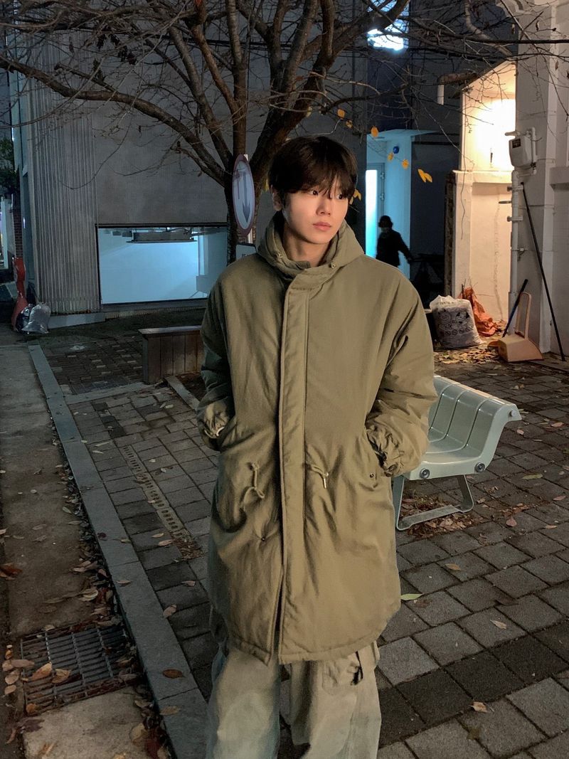 WHAT A LOOK（ワット ア ルック）の「Shima Long Hooded Fishtail Padded Parka（Jackets/Outerwear）」