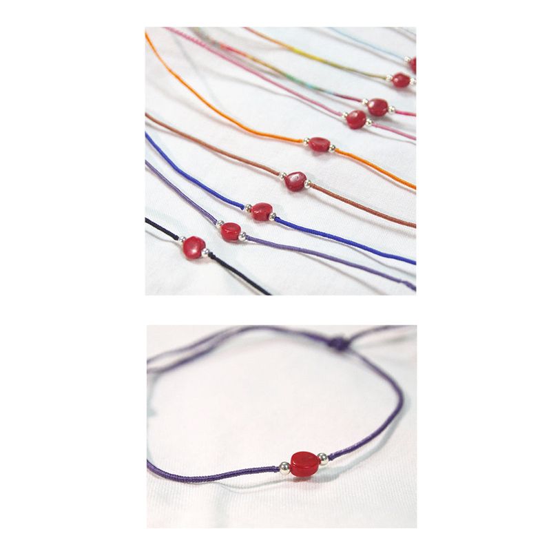 Coral Silver ball Bracelet (10color)