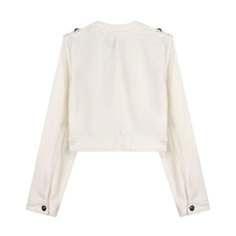 Eira Military Button Denim Jacket