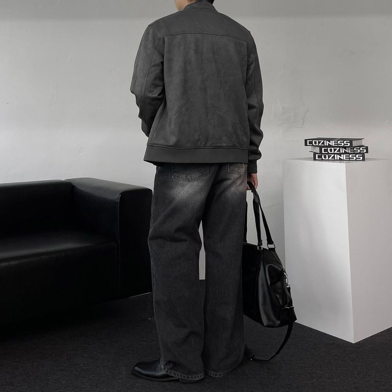 DV China neck suede jacket (2 colors)