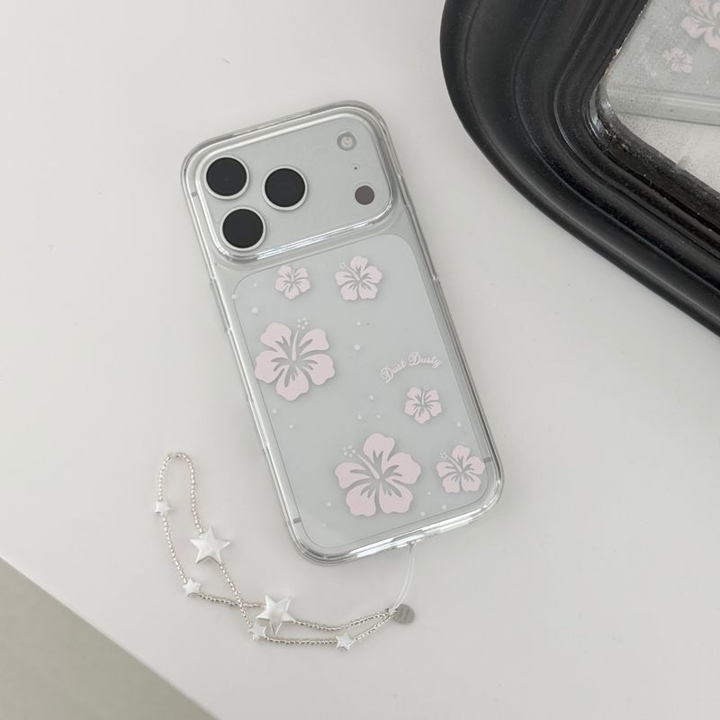 hibiscus jellhard case (baby pink)