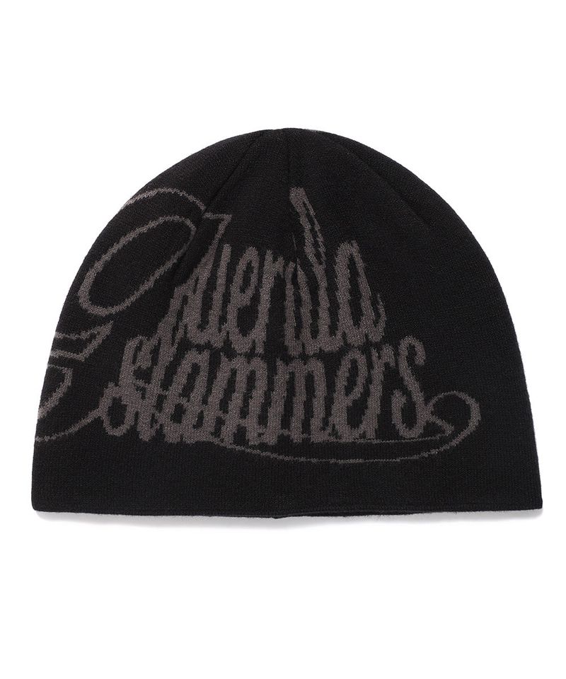 cavish（カビシ）の「GUERILLA SLAMMERS JACQUARD BEANIE BLACK(CV2DFUAB60A)（Hats）」