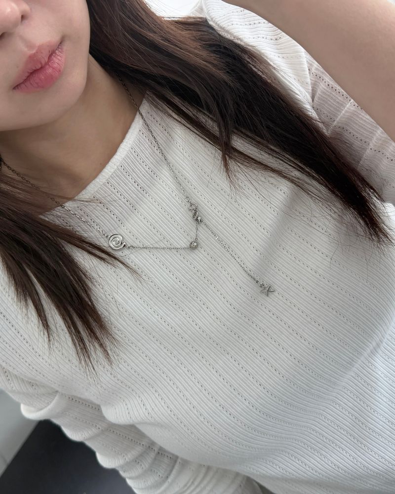 Star Shell Drop Necklace
