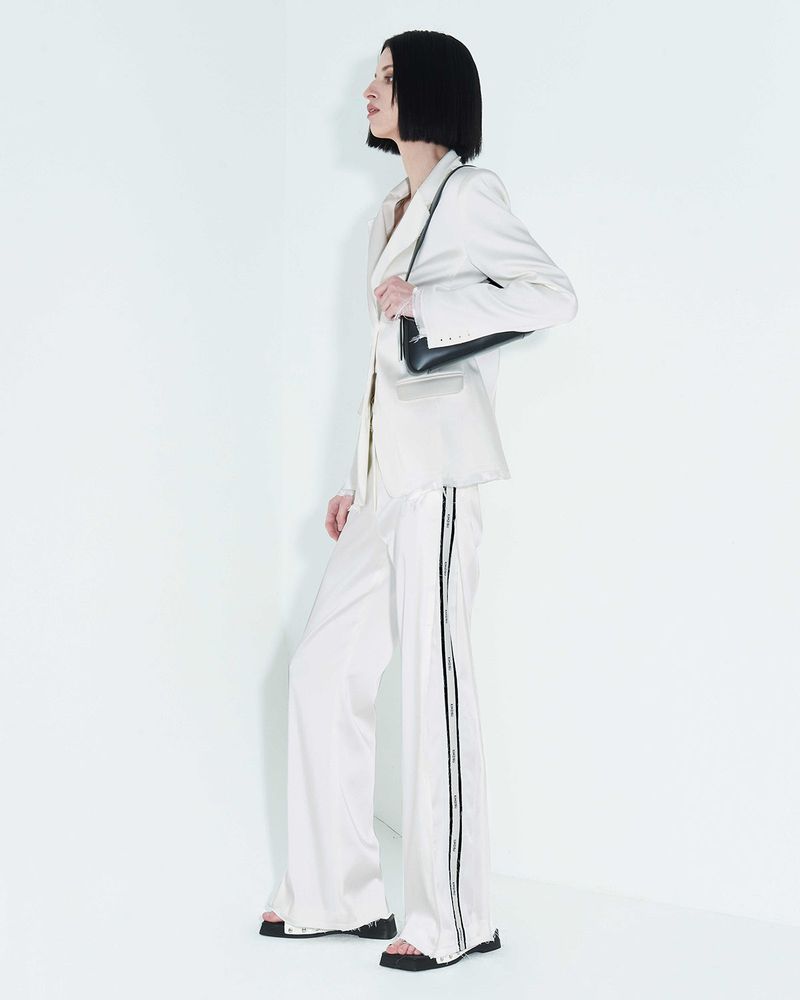 Raw Edge Slim Jacket _ White