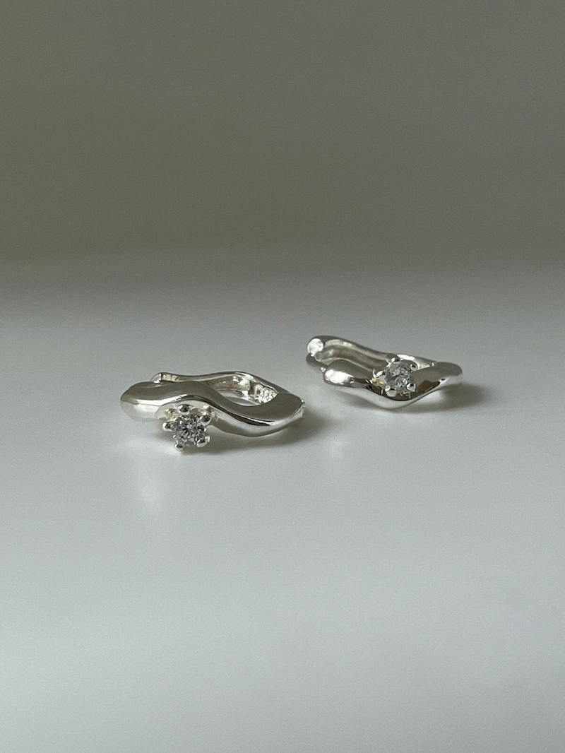 Piece earring (silver)
