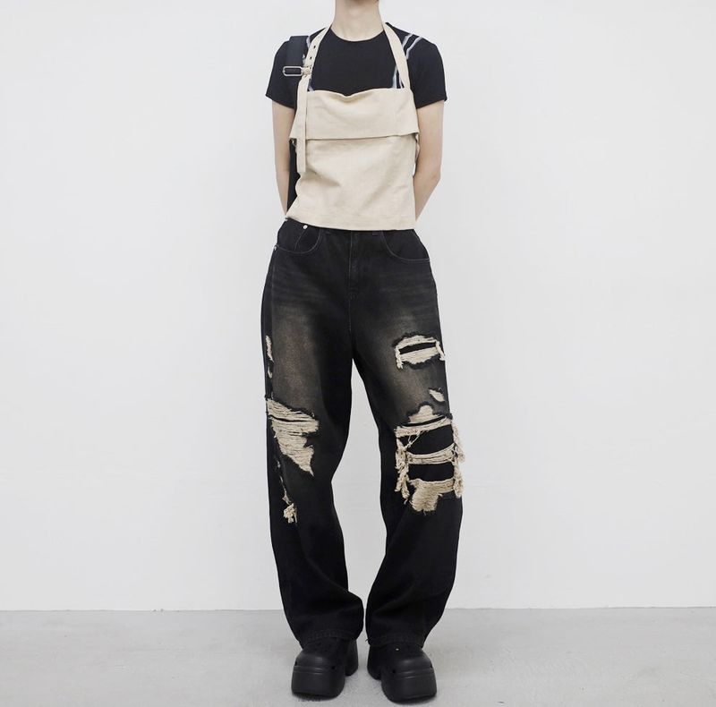 NONCODE（ノンコード）の「(Unisex) Letian vintage denim pants（Pants）」