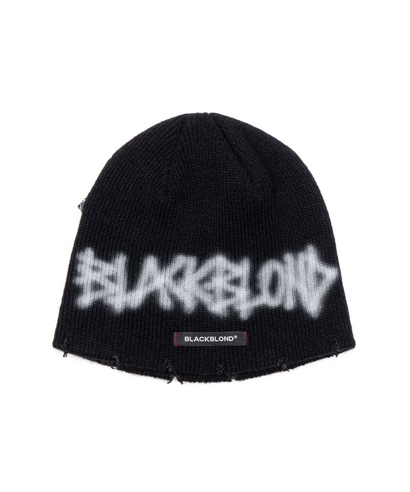 BLACKBLOND（ブラックブロンド）の「BBD ハンドステッチグラフィティロゴビーニー (ブラック)（帽子）」