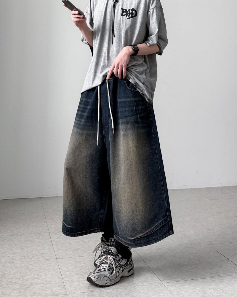 YOURNUS（ユアナス）の「Rifle Dart Bermuda Denim（Pants）」