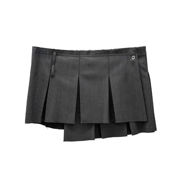 Labelly Pleated Wrap Skirt