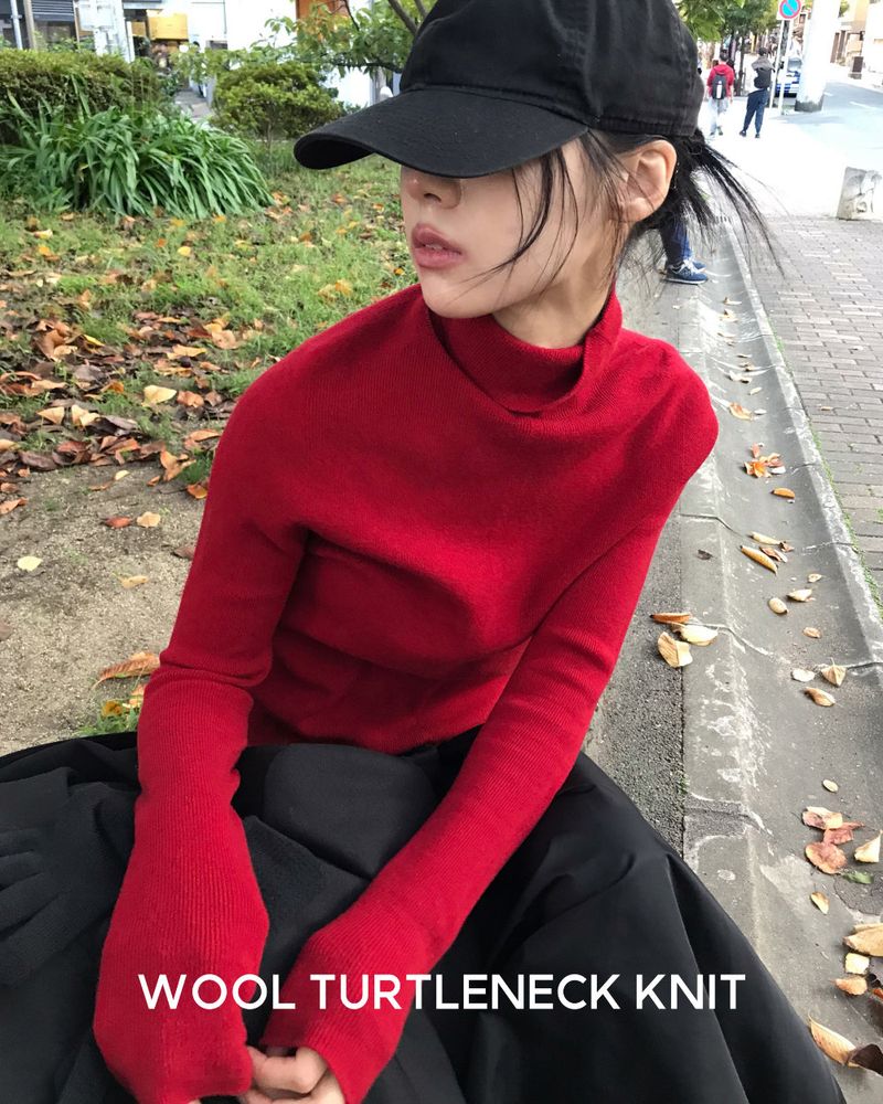 WOOHWA（ウファ）の「WOOL TURTLENECK KNIT（Tops）」