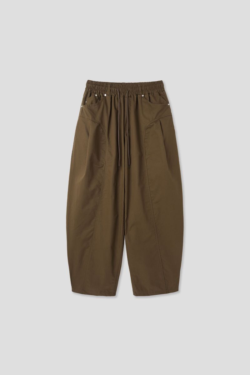 Ruin cut pintuck wide pants 4C