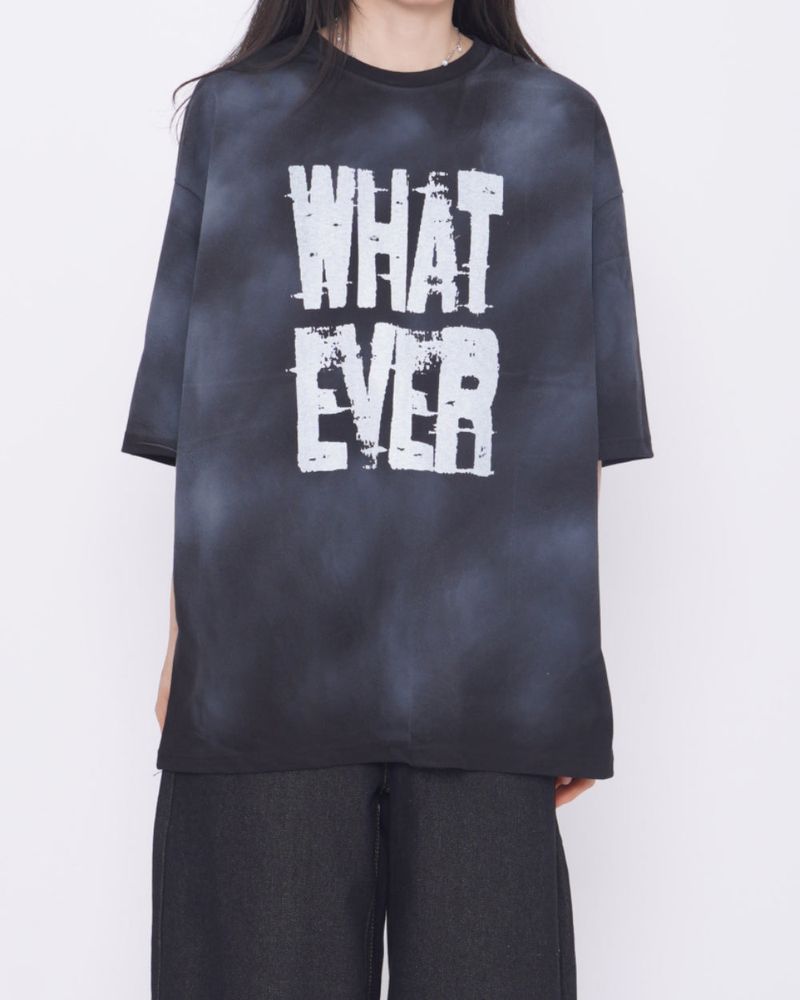 [Unisex] Whatever Dirty ウォッシュド半袖Tシャツ