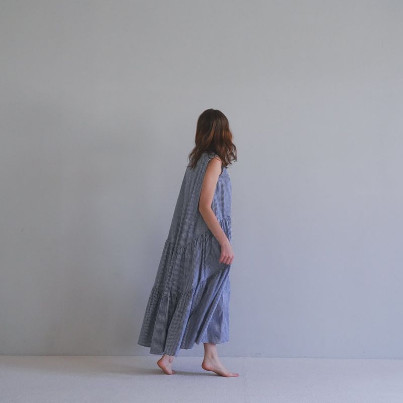 Sleeveless tiered one piece