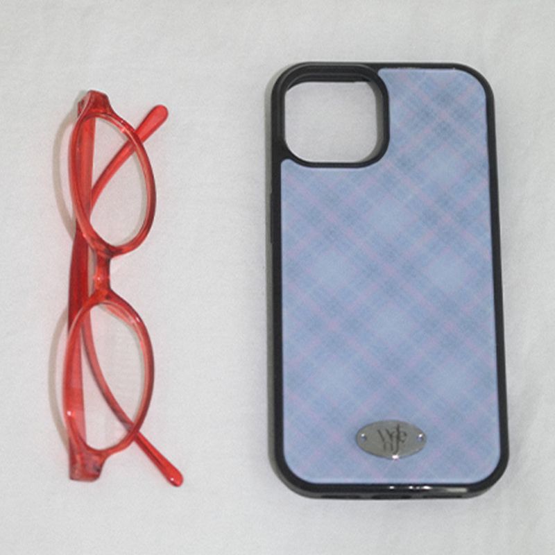 WATERJEAN（ウォータージン）の「[MADE] classic check bumper case (blue)（Smartphone Accessories）」