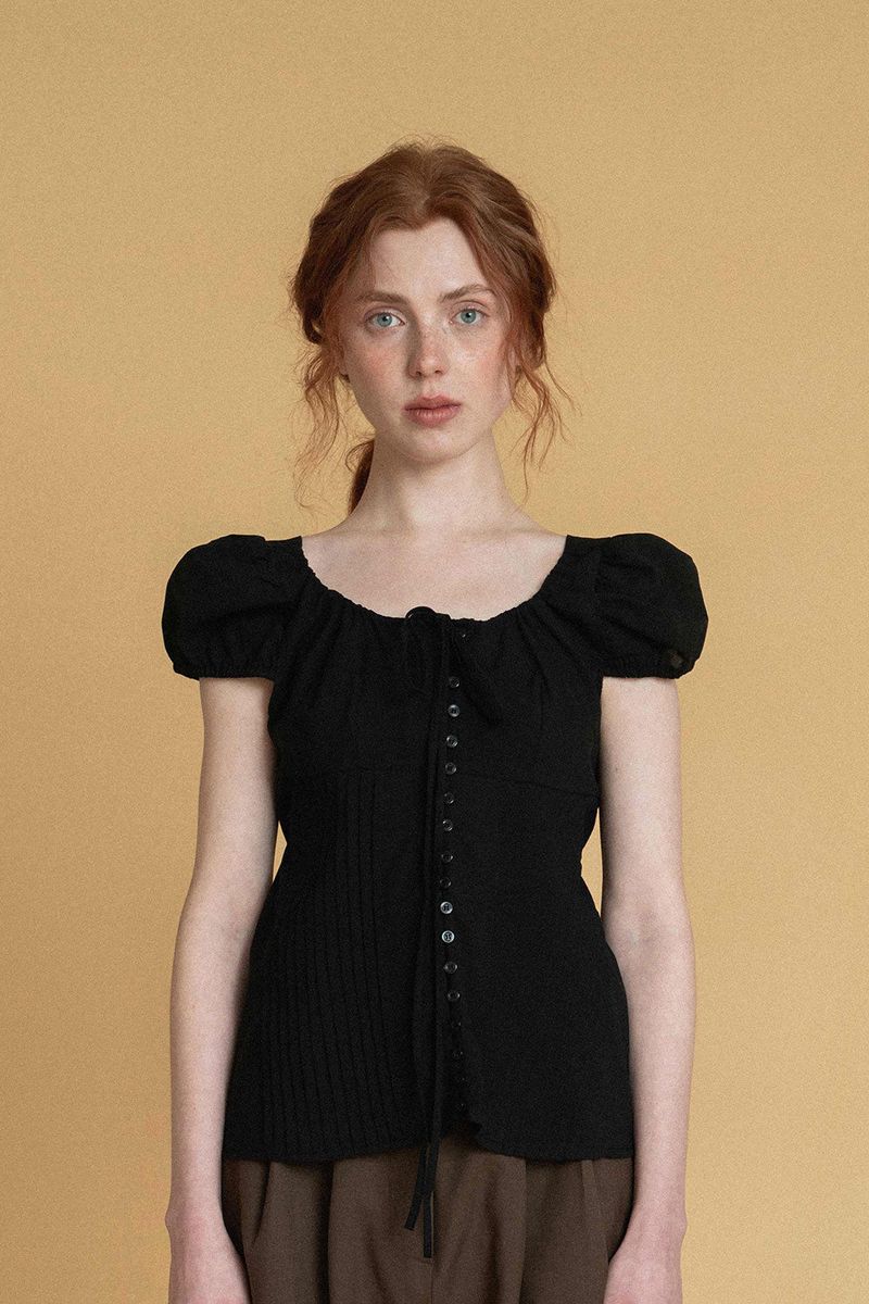 WITHOUTSUMMER（ウィズアウトサマー）の「モンタナブラウス_black（トップス）」