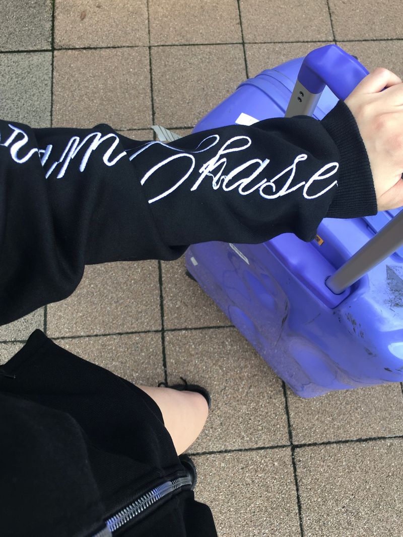 [SET] Script Lettering Hoodie Zip-up and Short Pants (3c)