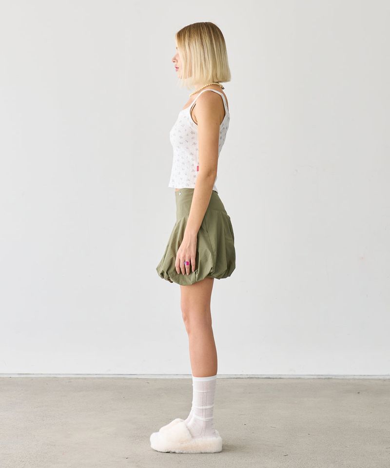 BALLOON MINI SKIRT KHAKI